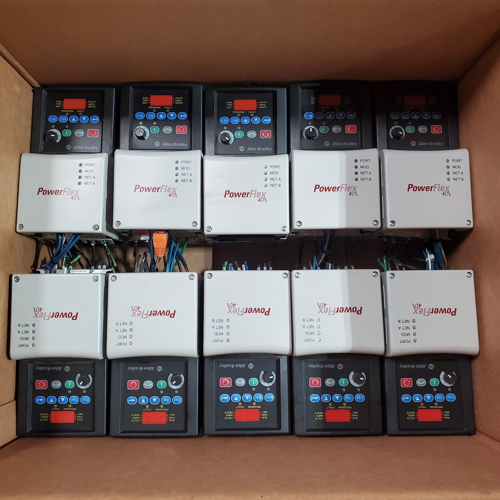 (Lot of 17) Allen Bradley 22BE3P0N104 AC Drive, Series A 2.0HP Working *Read*1