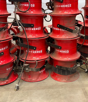 (Lot of 6) Patterson 14" High Velocity Fans Industrial Shop *Custom Red*0