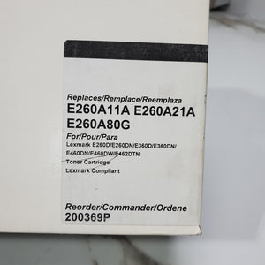 Lexmark Complaint E260A11A Laser Toner Cartridge  Black1
