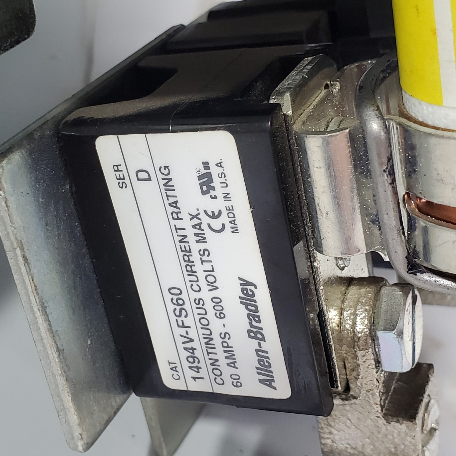 ALLEN BRADLEY 1494V-DS60 SER D 60A 600VAC 250VDC 1494V-FS60 SER D LPJ-60SP FUSES7