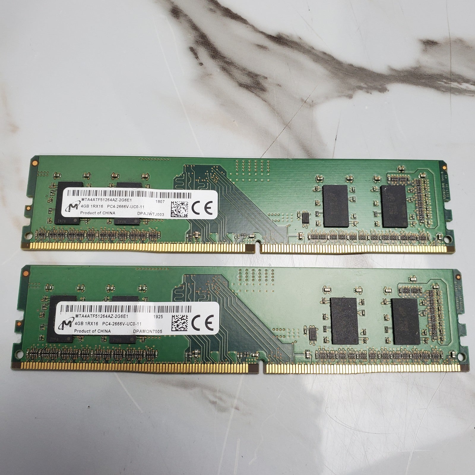 (LOT OF 28) MIXED MAJOR BRAND 4GB DDR4 Memory RAM/Mix Speed*READ*6