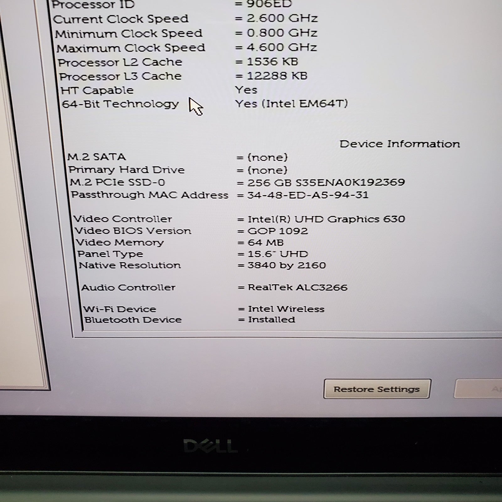 (Lot of 5) Dell Precision 5540 | i7-9850H | 16GB RAM | T2000 | *Read Description3