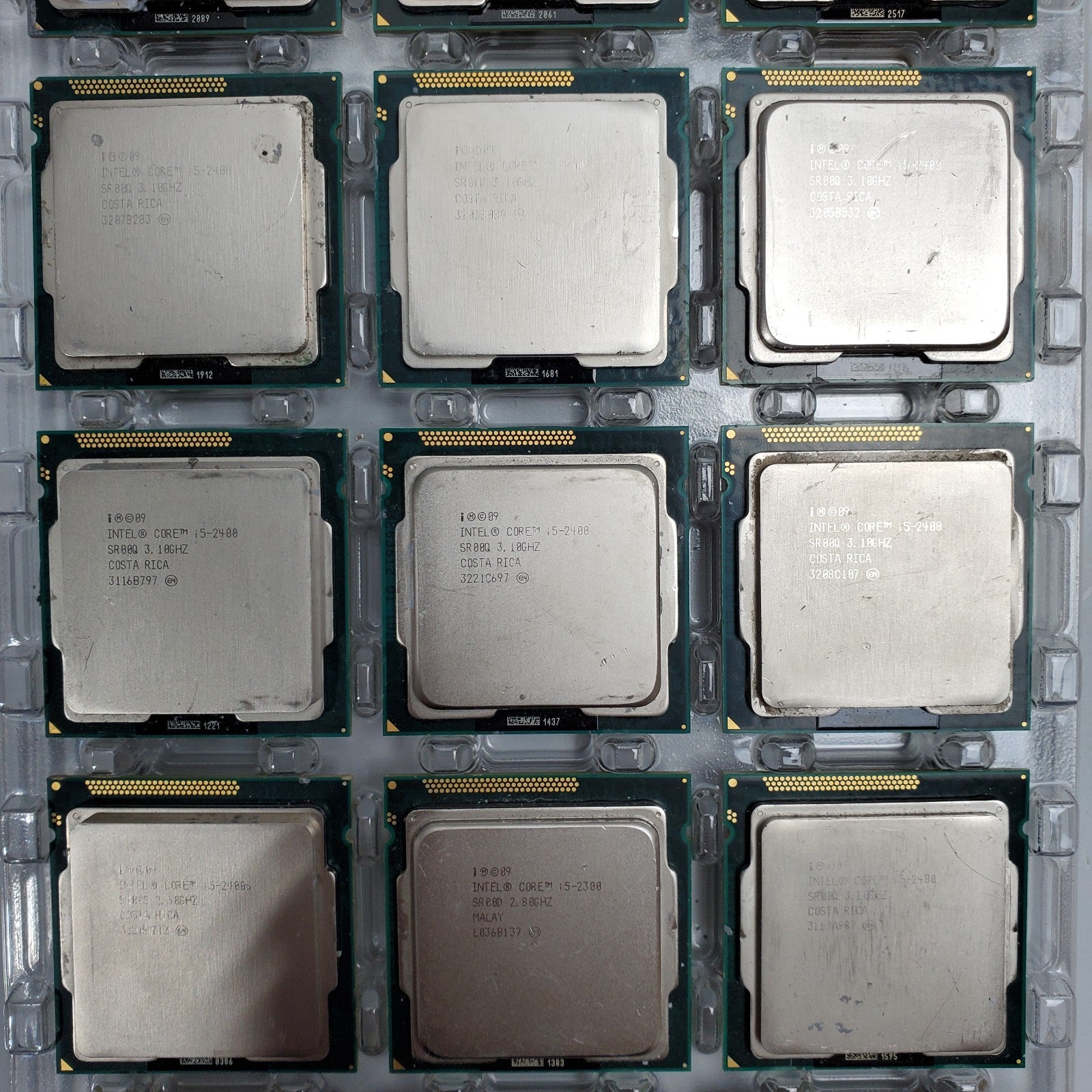 (Lot of 38) Intel Core i5 & i7 2nd Generation CPUs – Mixed Models - Working Pull2