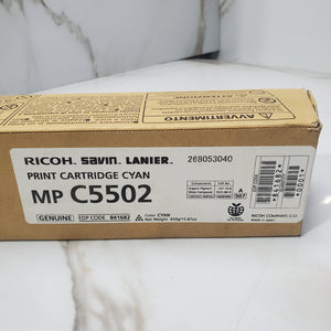 Ricoh MP C5502 Cyan Print Cartridge NEW OEM BOXED1