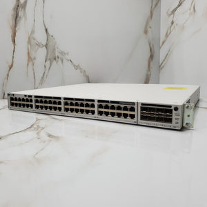 Cisco Catalyst C9300‑48U‑E 48‑Port PoE+ Switch + C9300NM‑8X + Dual 1100W PSU0
