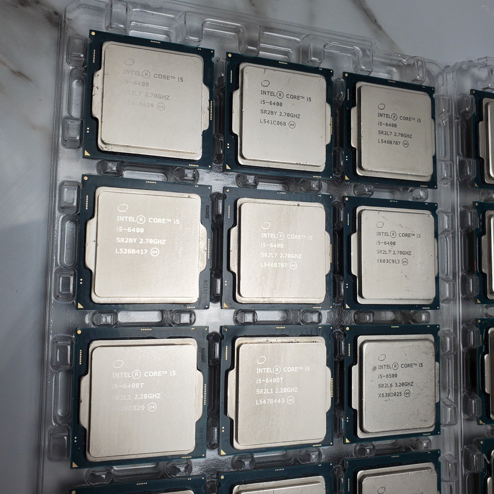 (Lot of 39) Intel 6th Gen Core i3 i5 i7 Desktop CPUs – Mixed Processor Lot *READ1