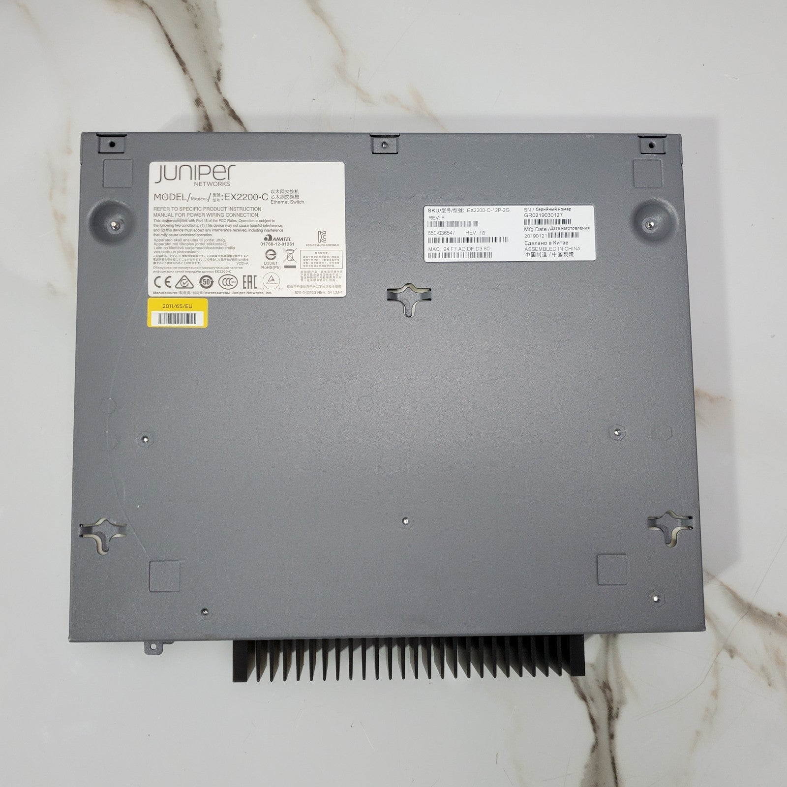 Juniper EX2200C12P2G 12Port Gigabit Ethernet PoE+ Compact Network Switch7