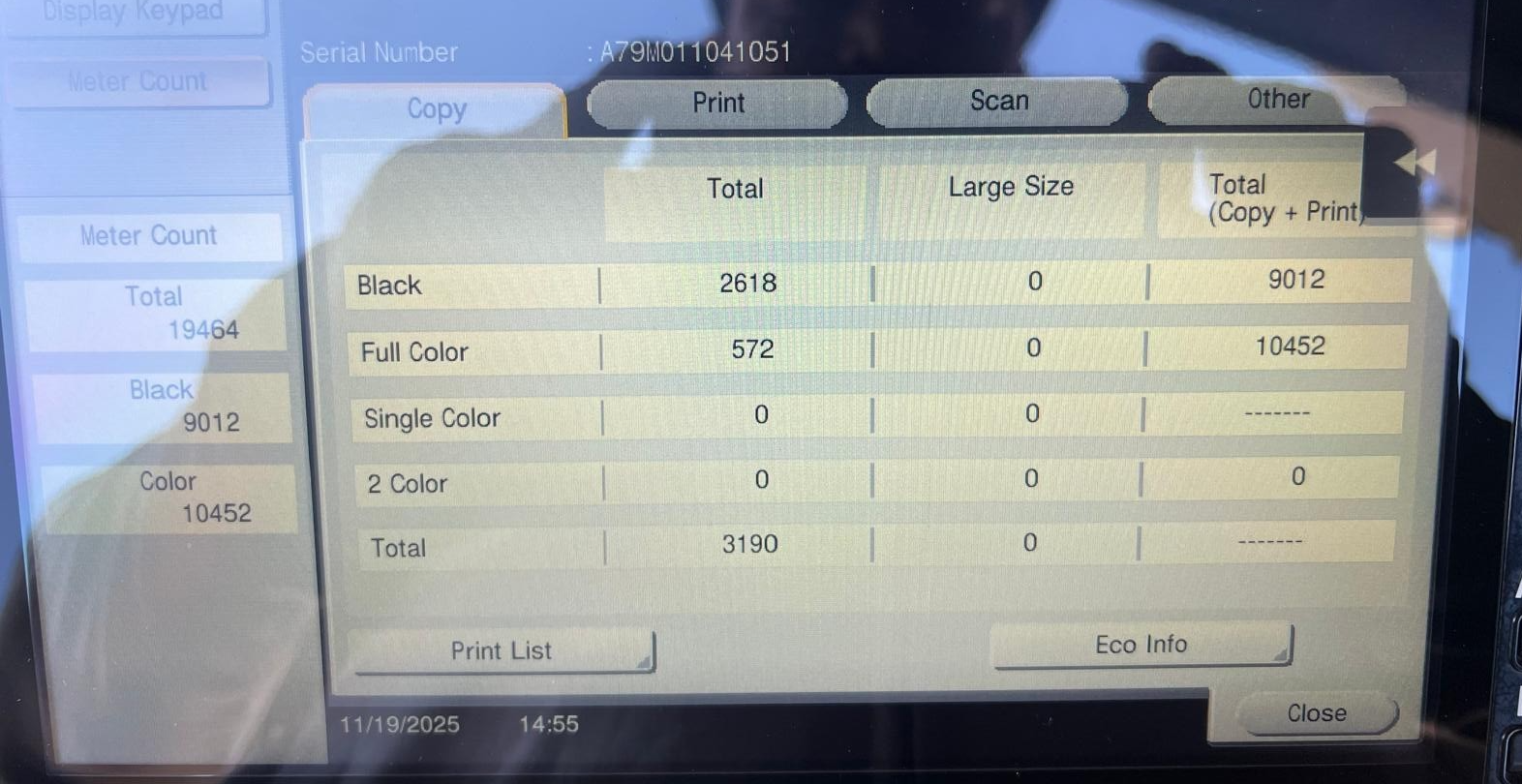 Konica Minolta bizhub C458 Color Copier/Printer/Scanner Low Meter 20K | 20196