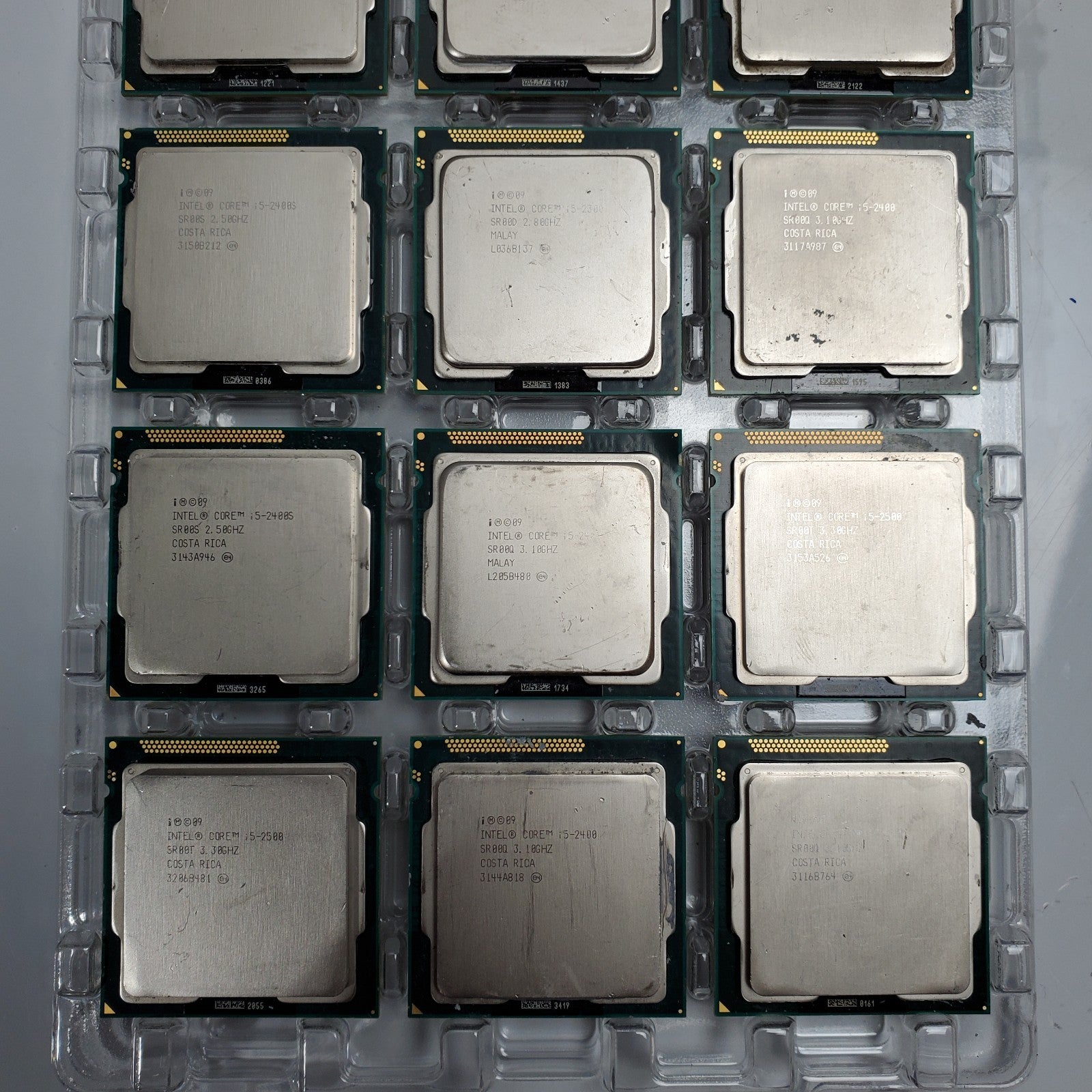 (Lot of 38) Intel Core i5 & i7 2nd Generation CPUs – Mixed Models - Working Pull1