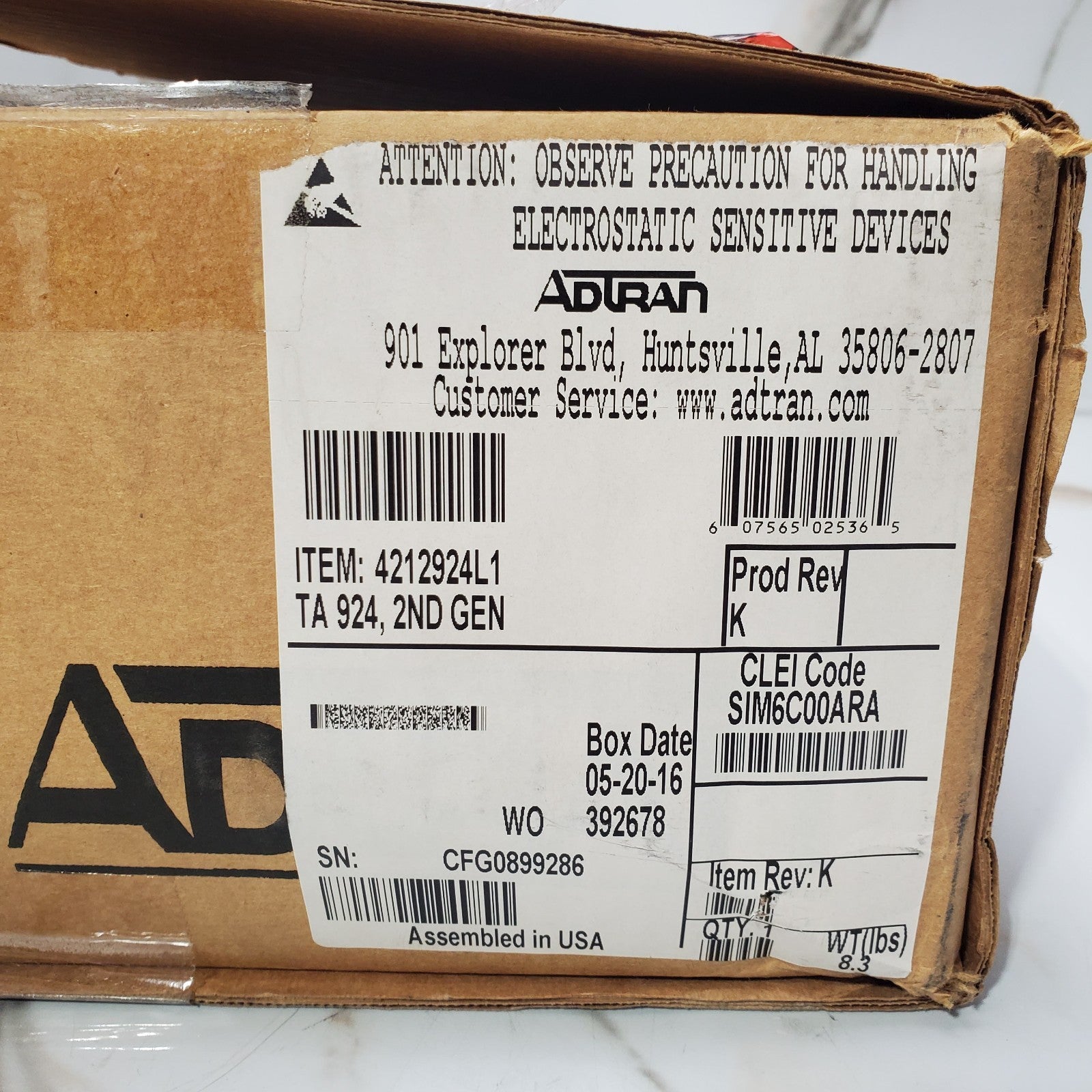 Adtran Total Access 924 2nd GEN P/N: 4212924L1 Business Gateway2