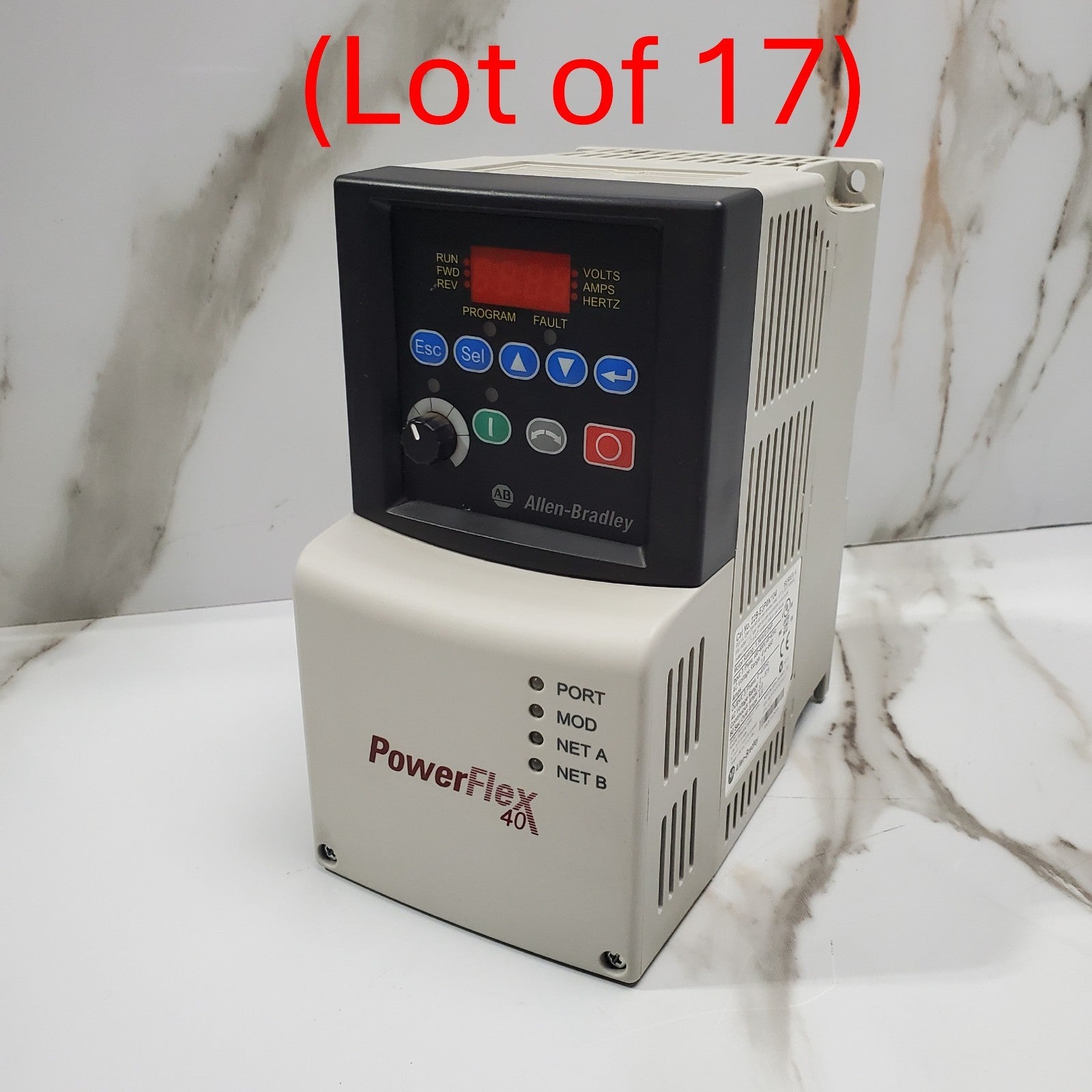 (Lot of 17) Allen Bradley 22BE3P0N104 AC Drive, Series A 2.0HP Working *Read*0