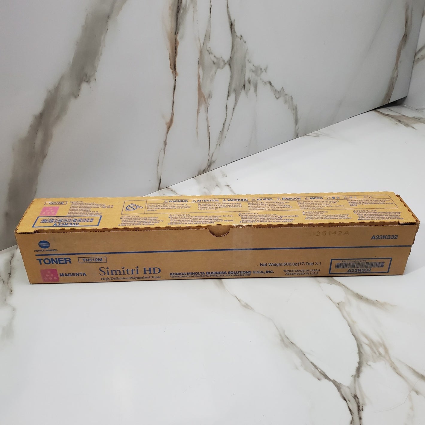 Genuine Konica Minolta TN512M (A33K332) Magenta Toner Cartridge  NEW Open box0