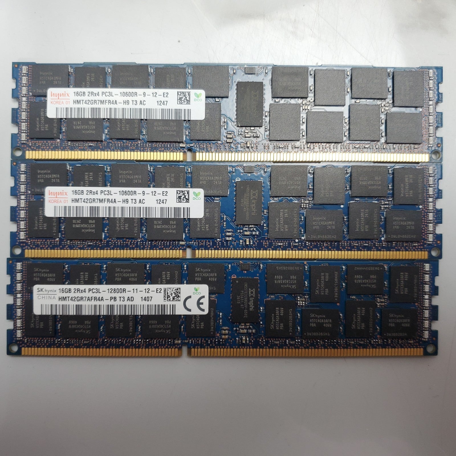 (Lot of 21) DDR3 /DDR3L 16GB Server Memory (Mixed Brand/Speed/Model)5