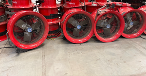 (6x Bulk) Patterson 30" Large High Velocity Fans Industrial Shop *Custom Red*1