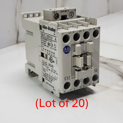 (Lot of 20) Allen Bradley 100C12E*10 Contactor Series A0
