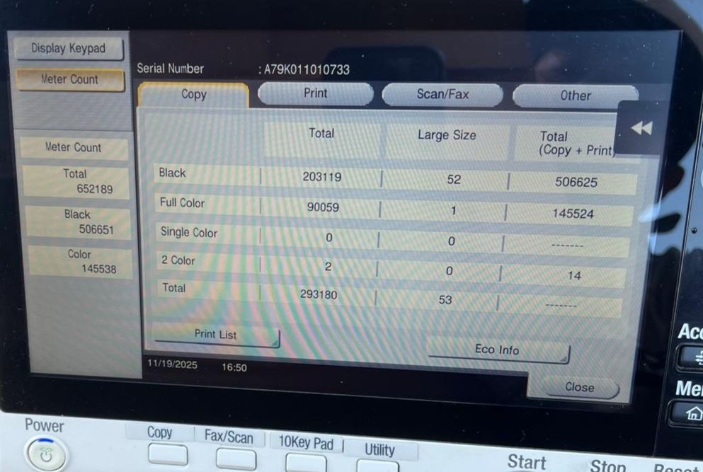 Konica Minolta bizhub C558 Color Copier Printer Scanner Tested ~660K Meters8
