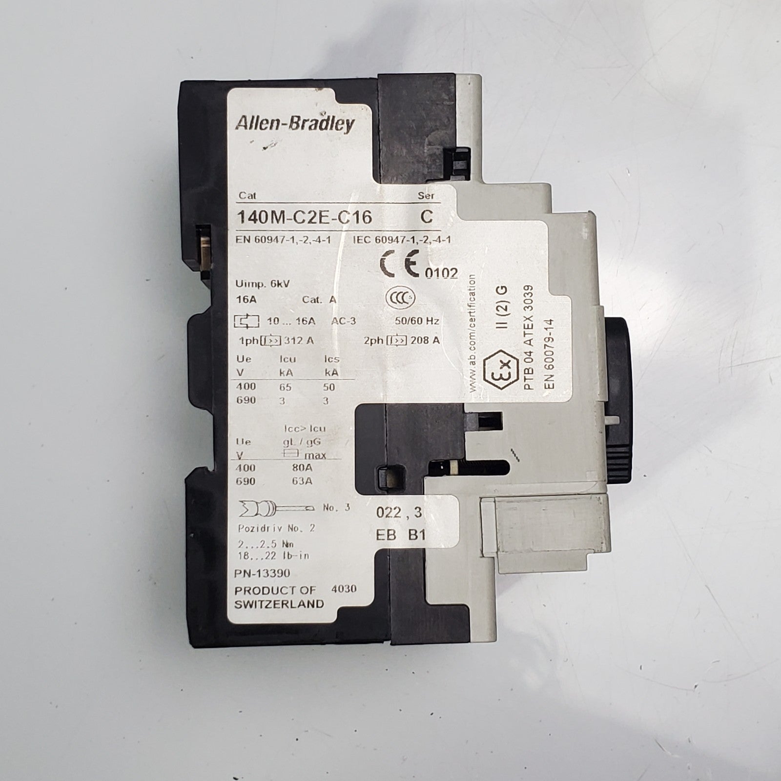 (Lot of 35) Allen Bradley 140MC2EC16 SER C Circuit Breaker2