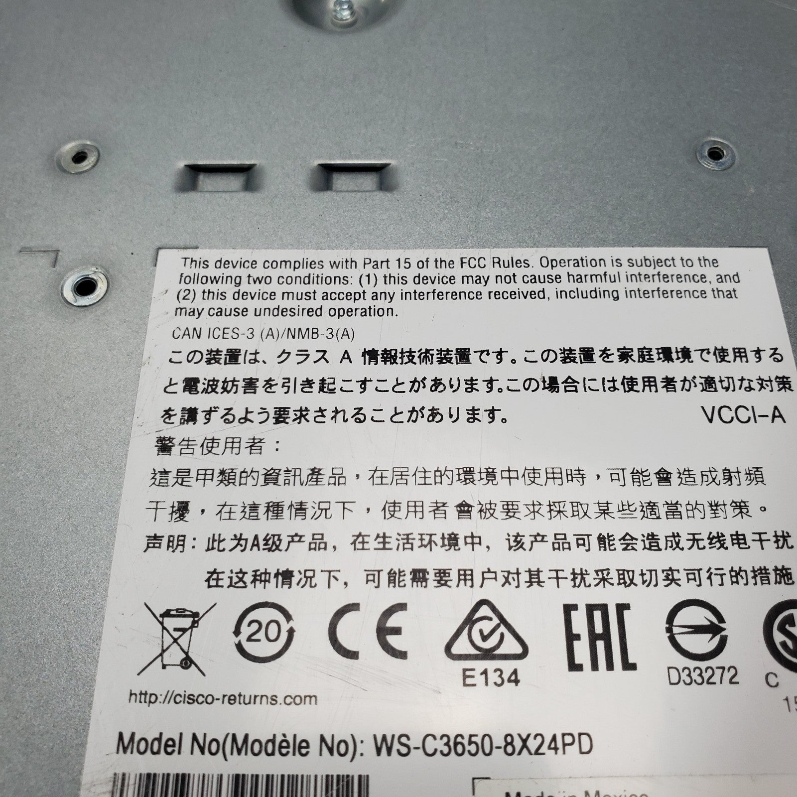 Cisco WSC36508X24PDS Catalyst 3650 Series 24Port Managed Switch12
