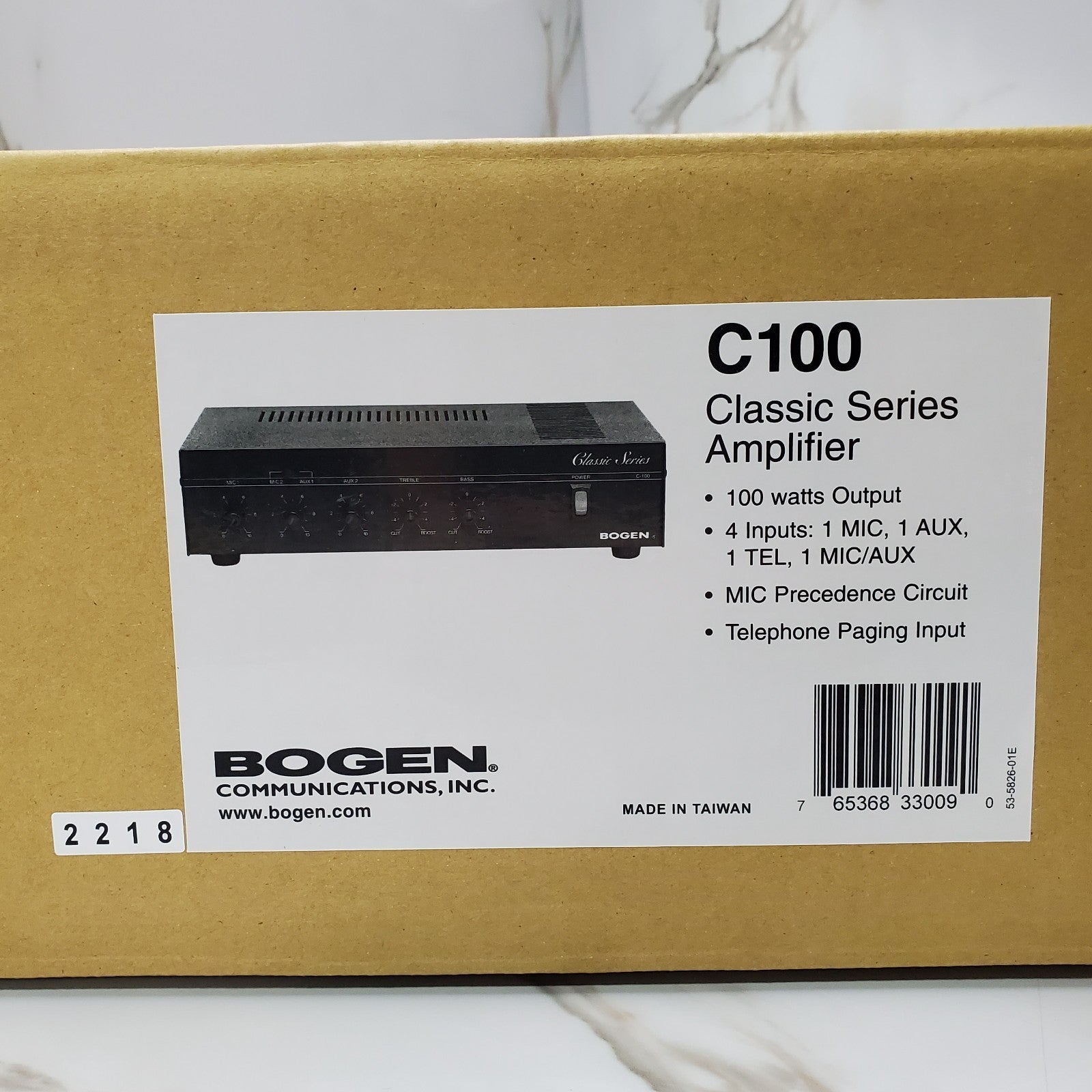 Bogen Communications C 100 Classic Series Amplifier New Open Box1
