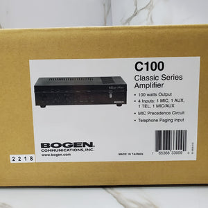 Bogen Communications C 100 Classic Series Amplifier New Open Box1