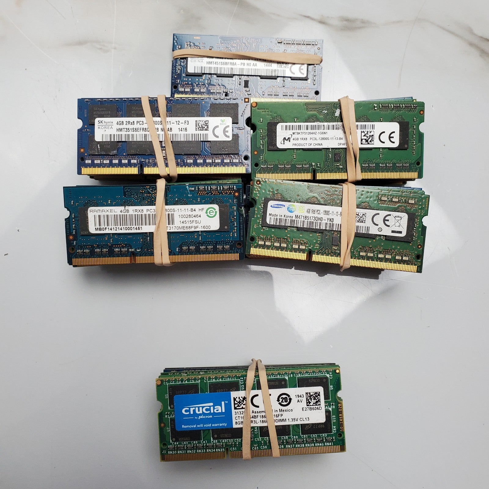 (Lot of 52) Mix 4GB/8GB SODIMM DDR3 RAM PC3/PC3L Memory Mix brand/Speed0