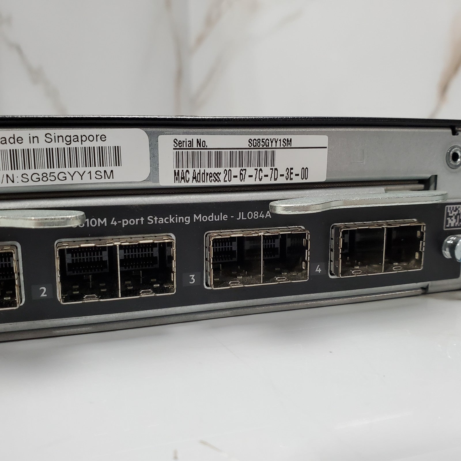 JL075A HP HPE Aruba 3810M 16Ports SFP+ Switch JL084A Stacking Mod 2x JL085A7