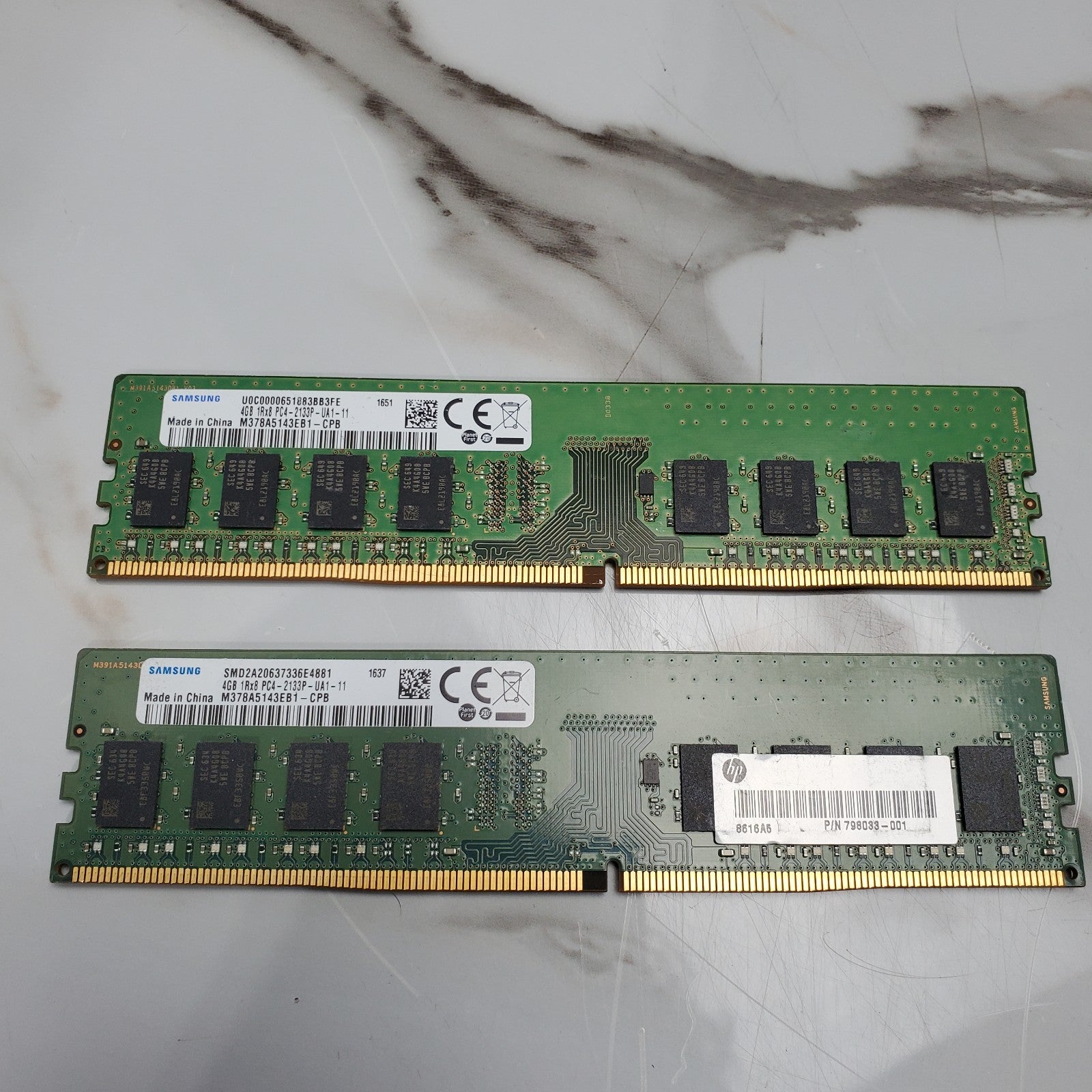 (LOT OF 28) MIXED MAJOR BRAND 4GB DDR4 Memory RAM/Mix Speed*READ*3