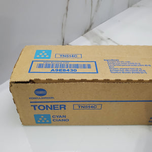 Konica Minolta TN514C (A9E8430) Cyan Toner Cartridge Genuine OEM Original1