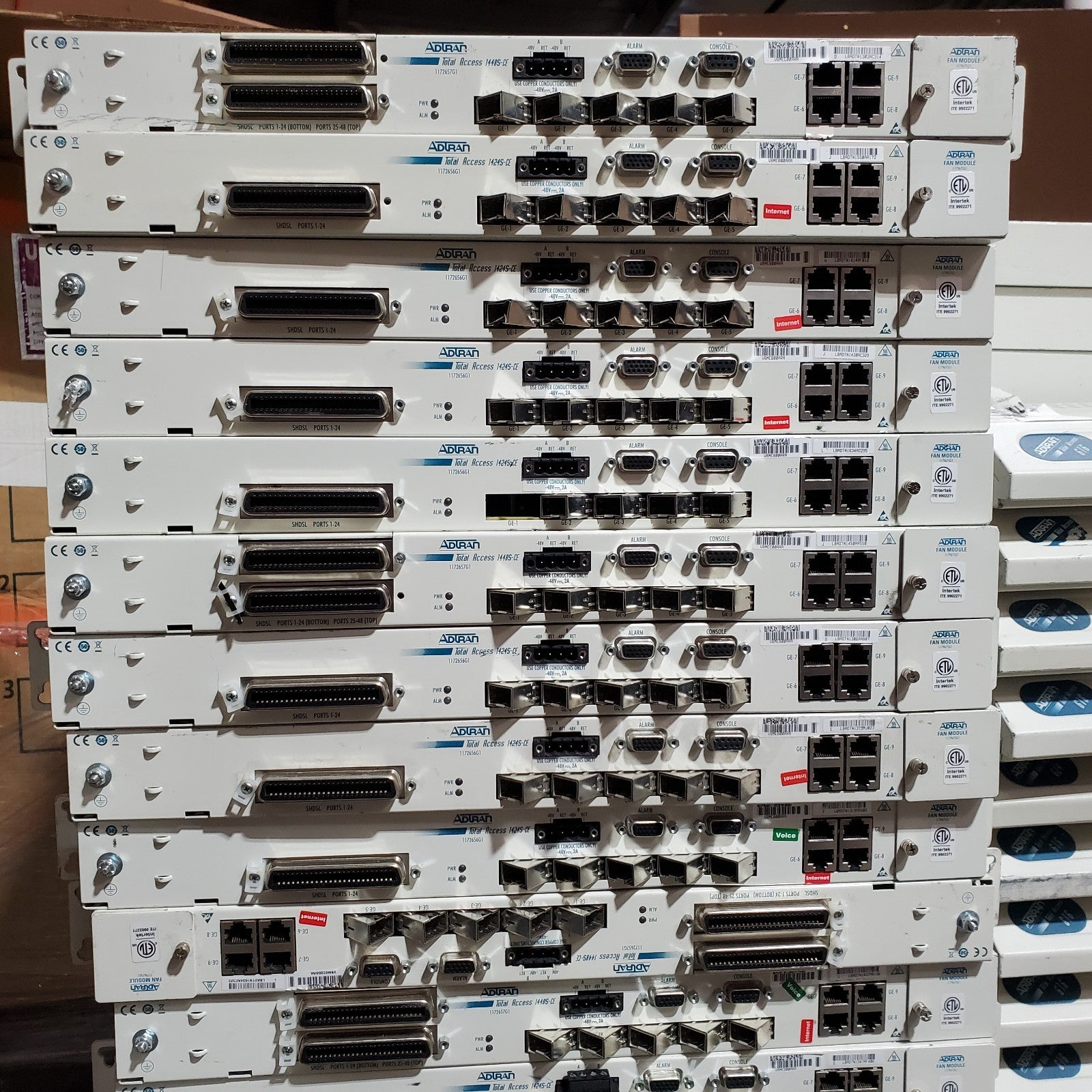 (Lot of 245) Adtran Total Access & Netvanta  *FOR PARTS | READ*5