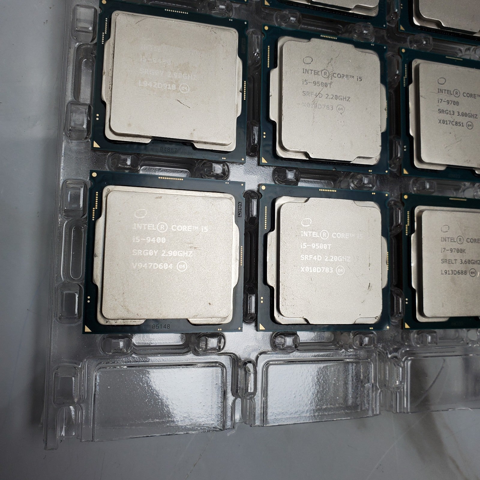 (Lot of 9) Intel 9th Gen Core i3 i5 i7 Desktop Processors – Mixed Lot - Read3