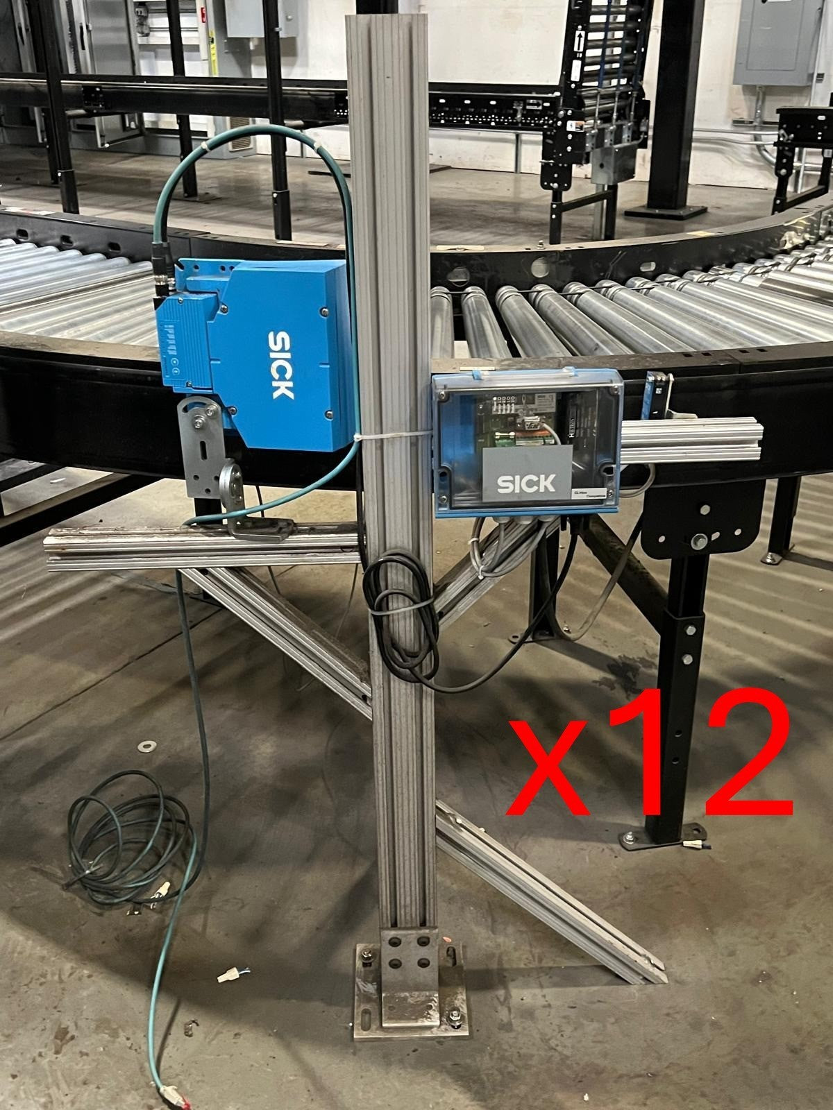12 SICK CLV6300120 Barcode Systems w/ CDM4200102 & WL183P4301