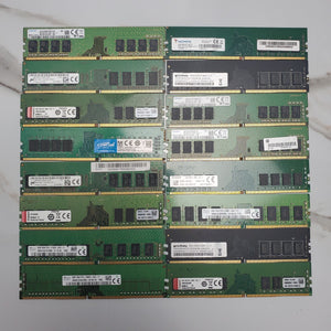 (BULK LOT OF 16) 8GB DDR4 Desktop RAM SAMSUNG, HYNIX etc. Mix Speed/Model0
