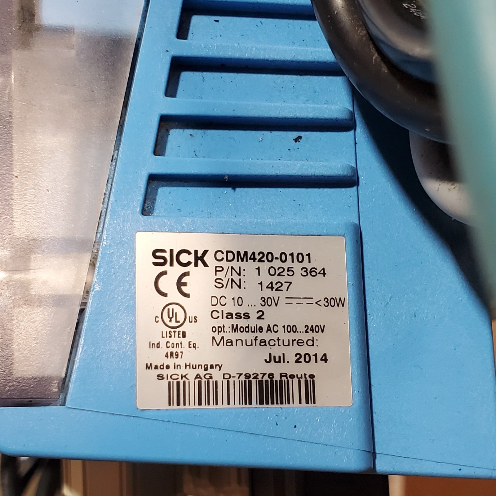 SICK CLV6300120 Laser Barcode Scanner Kit CDM4200102 WL183P430 Used10