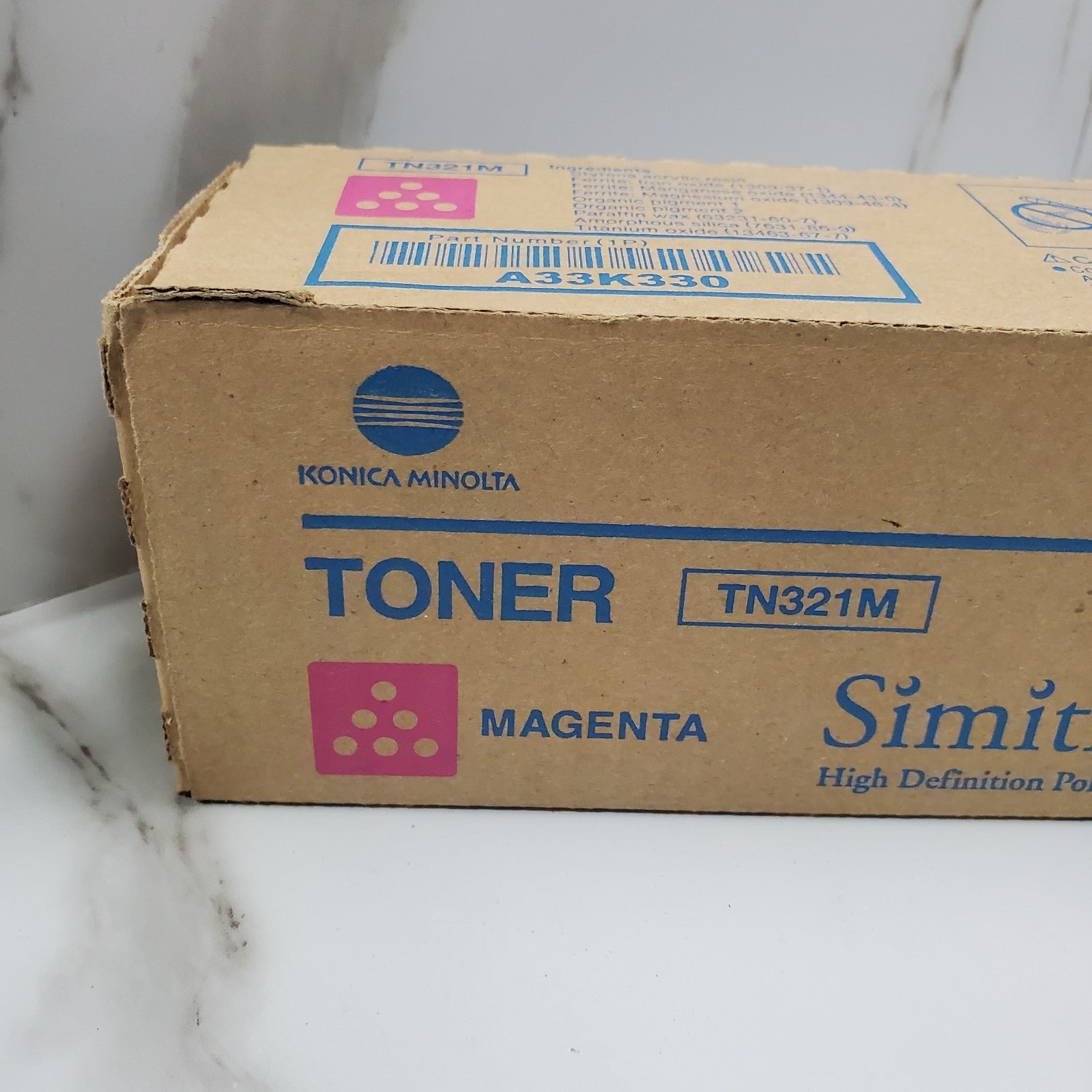 Genuine Konica Minolta BizHub C364, C284, C224, TN321M Magenta Toner A33K3301