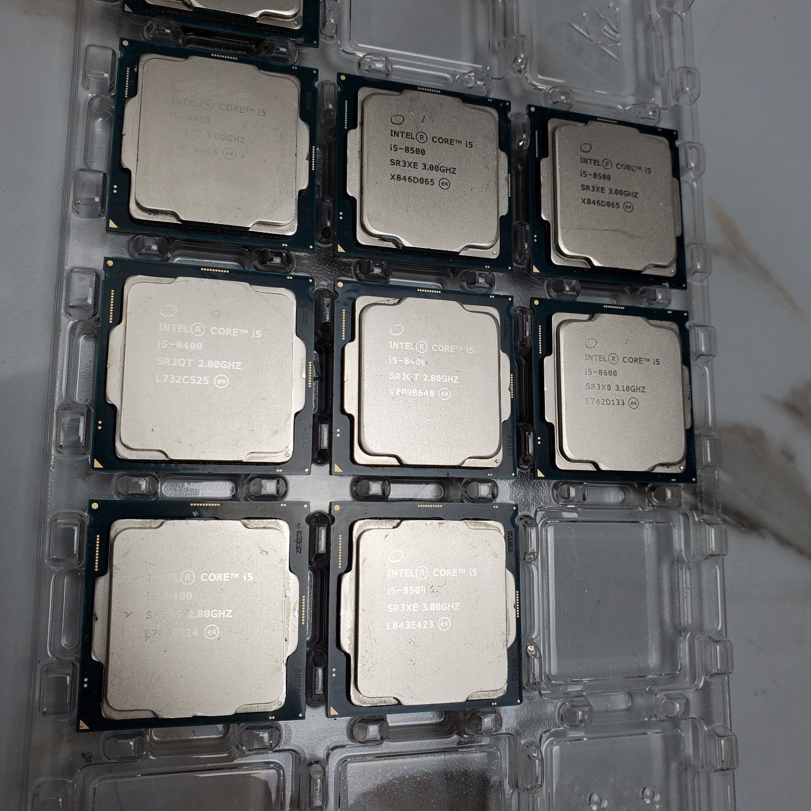 (Lot of 14) Intel 8th Gen Core i3 i5 i7 Desktop CPUs – Mixed Processor Lot *READ2
