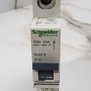 (lot of 58) Schneider Electric 60110 Circuit Breaker Multi 9 C60 10A 240V 1Pole1
