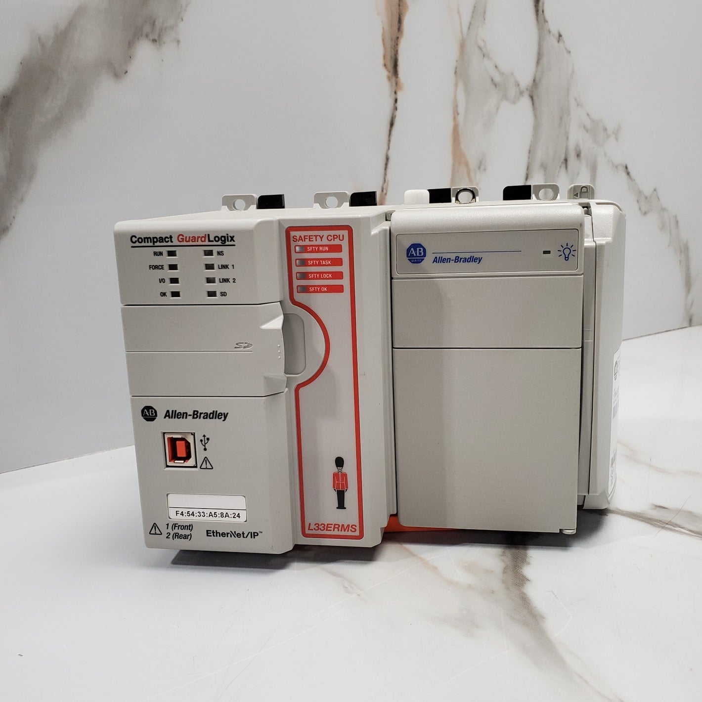 AllenBradley 1769L33ERMS Safety PLC Controller + 1769PA2 + 1769ECR0