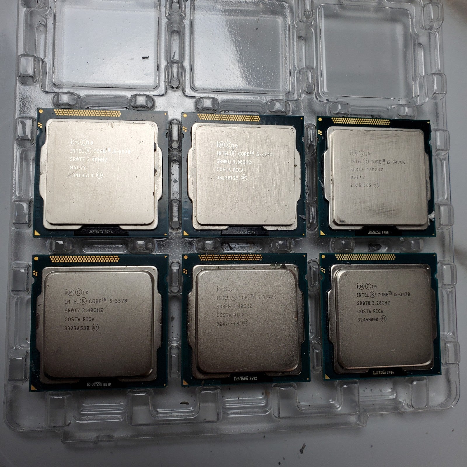 (Lot of 90) Intel 3rd Gen Core i3 i5 i7 Desktop CPUs – Mixed Processor Lot READ1