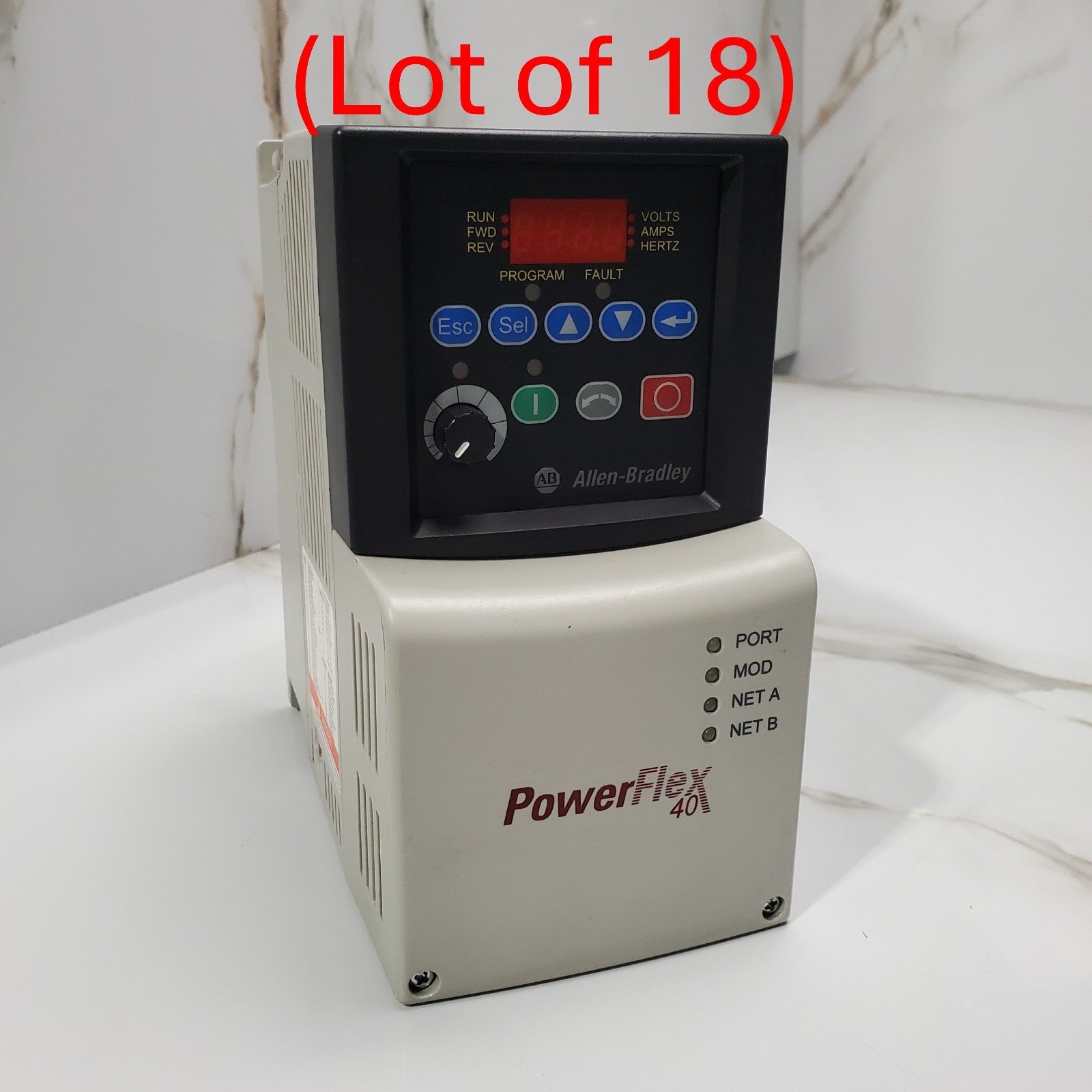 (Lot of 18) Allen Bradley 22BD4P0N104 /A Motor Rat. 1.5kw / 2.0Hp PowerFlex 400