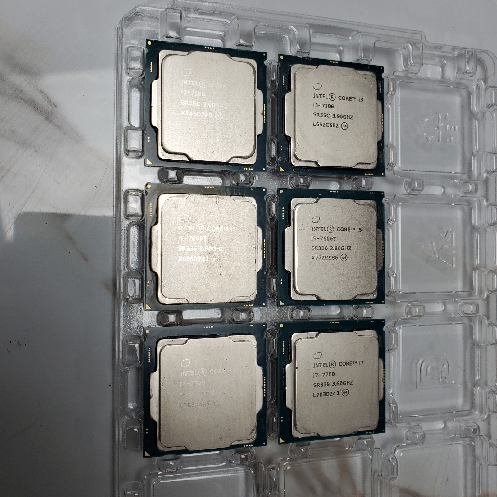 (Lot of 27) Intel 7th Gen Core i3 i5 i7 Desktop CPUs – Mixed Processor Lot *READ4
