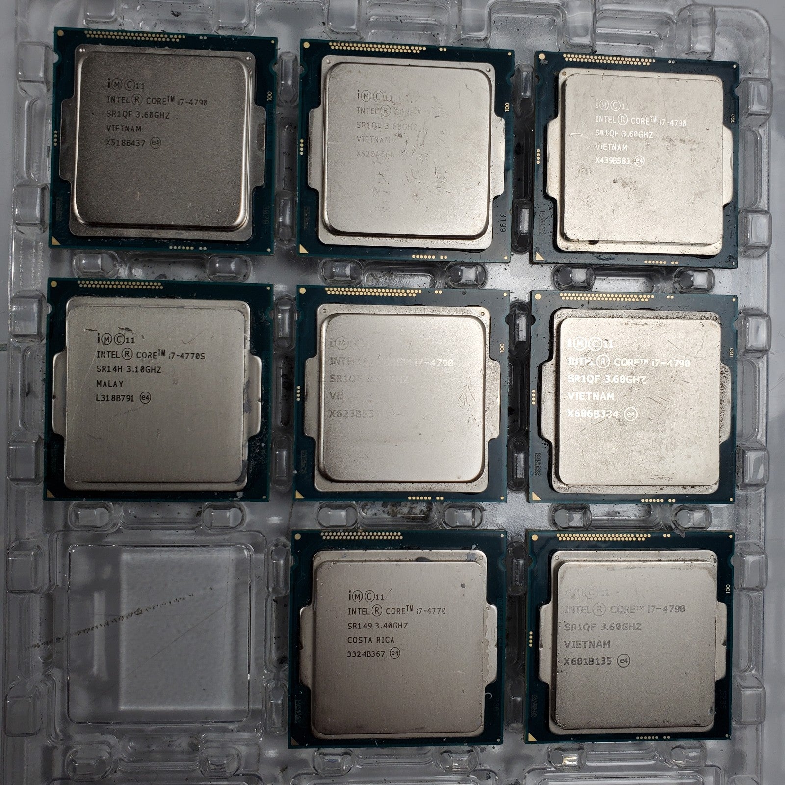 (Lot of 118) Intel 4th Gen Core i3 i5 i7 Desktop CPUs – Mixed Processor Lot READ11