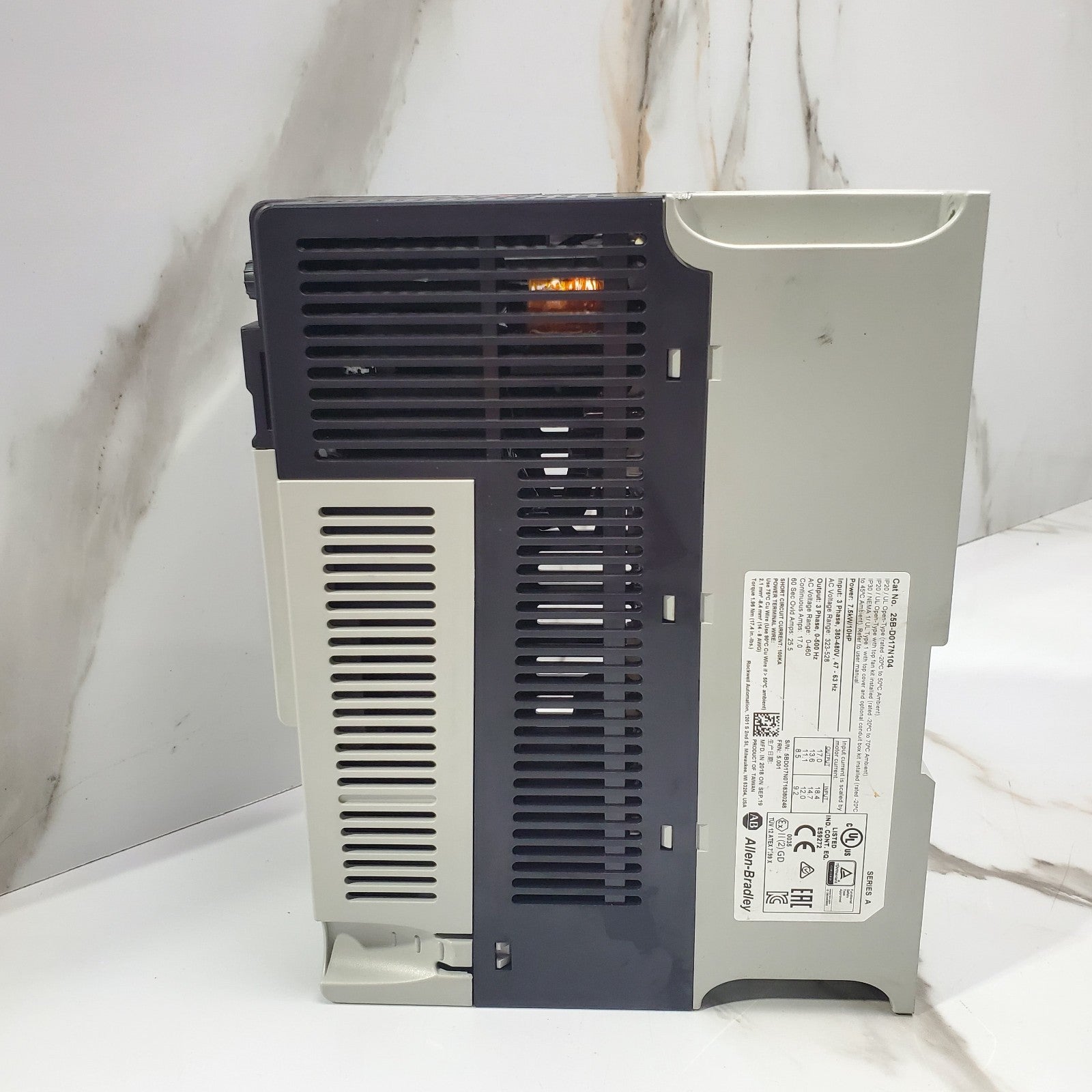 AllenBradley 25BD017N104 PowerFlex 525 3PH AC Drive 7.5kW 10HP 12C3