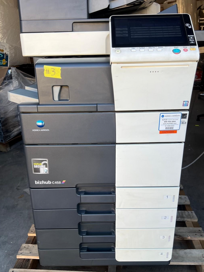 Konica Minolta bizhub C458 Color Copier/Printer/Scanner Meter 148K | 20170