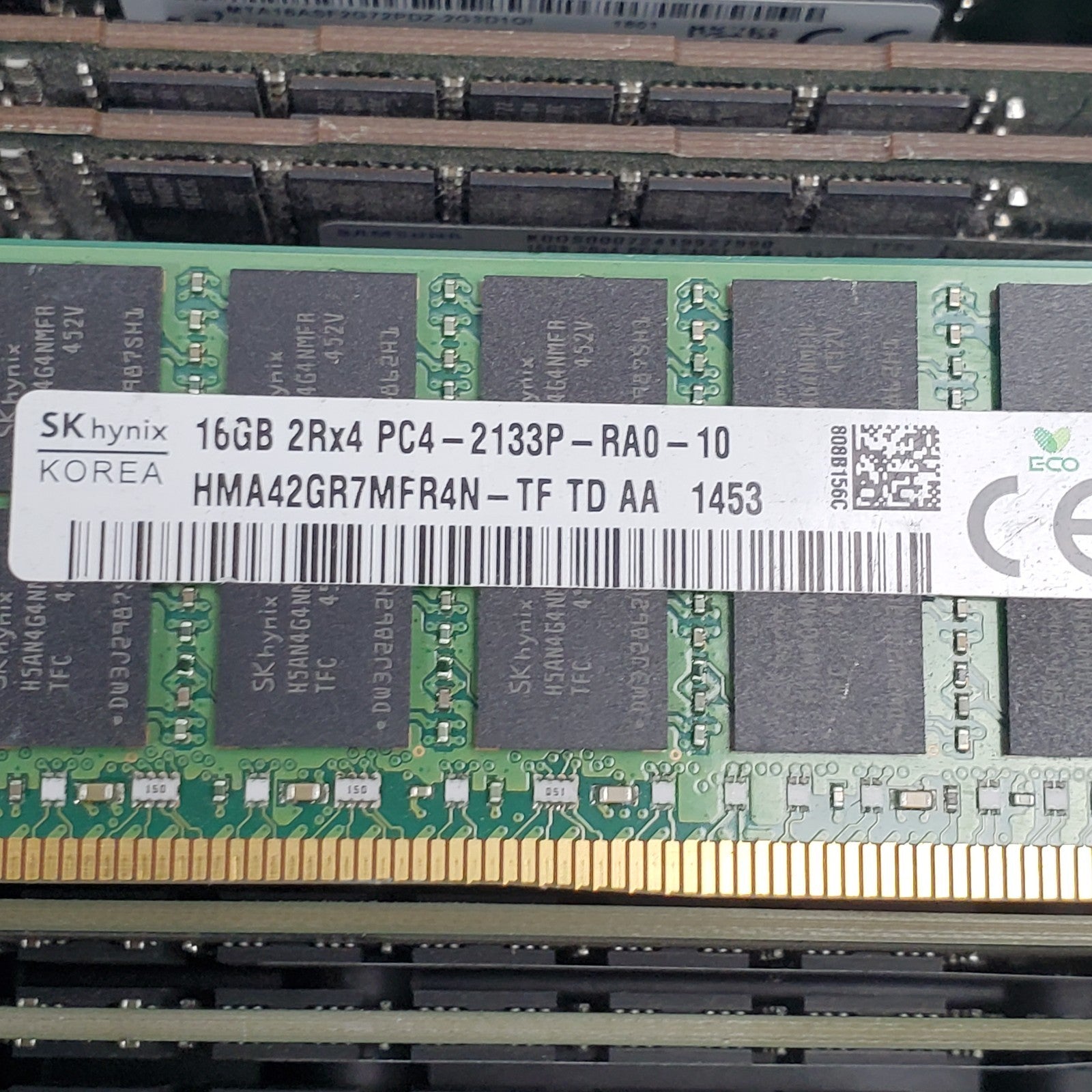 (Lot of 27) Assorted DDR4 ECC RDIMM 16GB RAM Modules  Mix Brand & Speeds3
