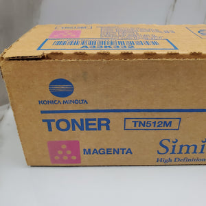 Genuine Konica Minolta TN512M (A33K332) Magenta Toner Cartridge  NEW Open box1
