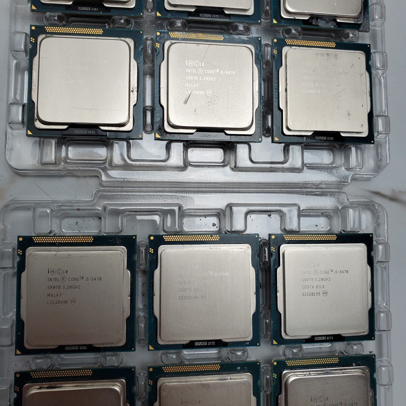 (Lot of 90) Intel 3rd Gen Core i3 i5 i7 Desktop CPUs – Mixed Processor Lot READ11