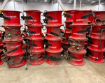 (16x) Patterson 14" High Velocity Fans Industrial Shop Bright Red Color0