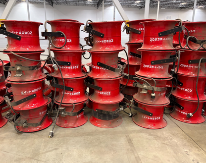 (16x) Patterson 14" High Velocity Fans Industrial Shop Bright Red Color0