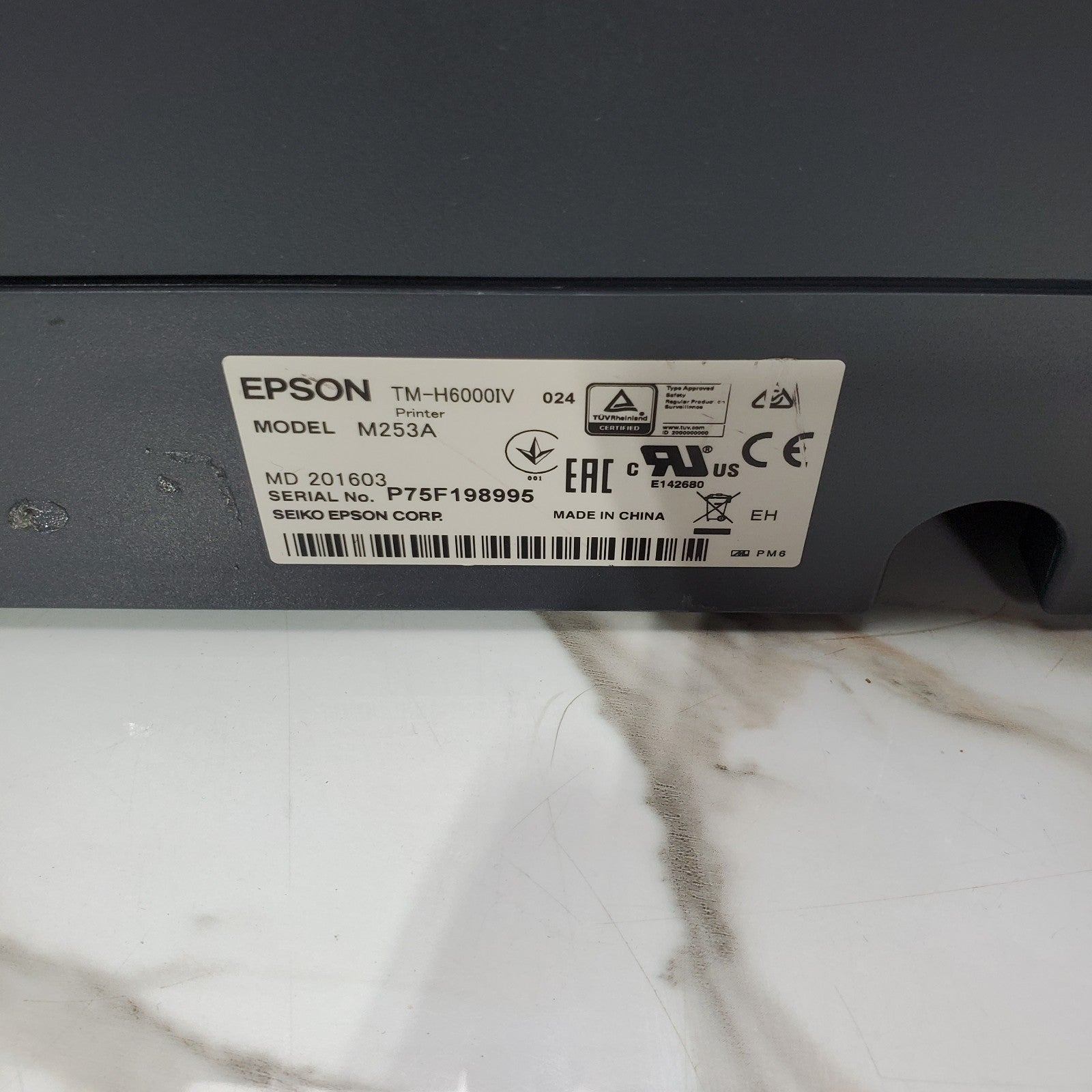 (Lot of 75) EPSON TMH6000IV POS THERMAL RECEIPT PRINTER M253A NO Power Supply5