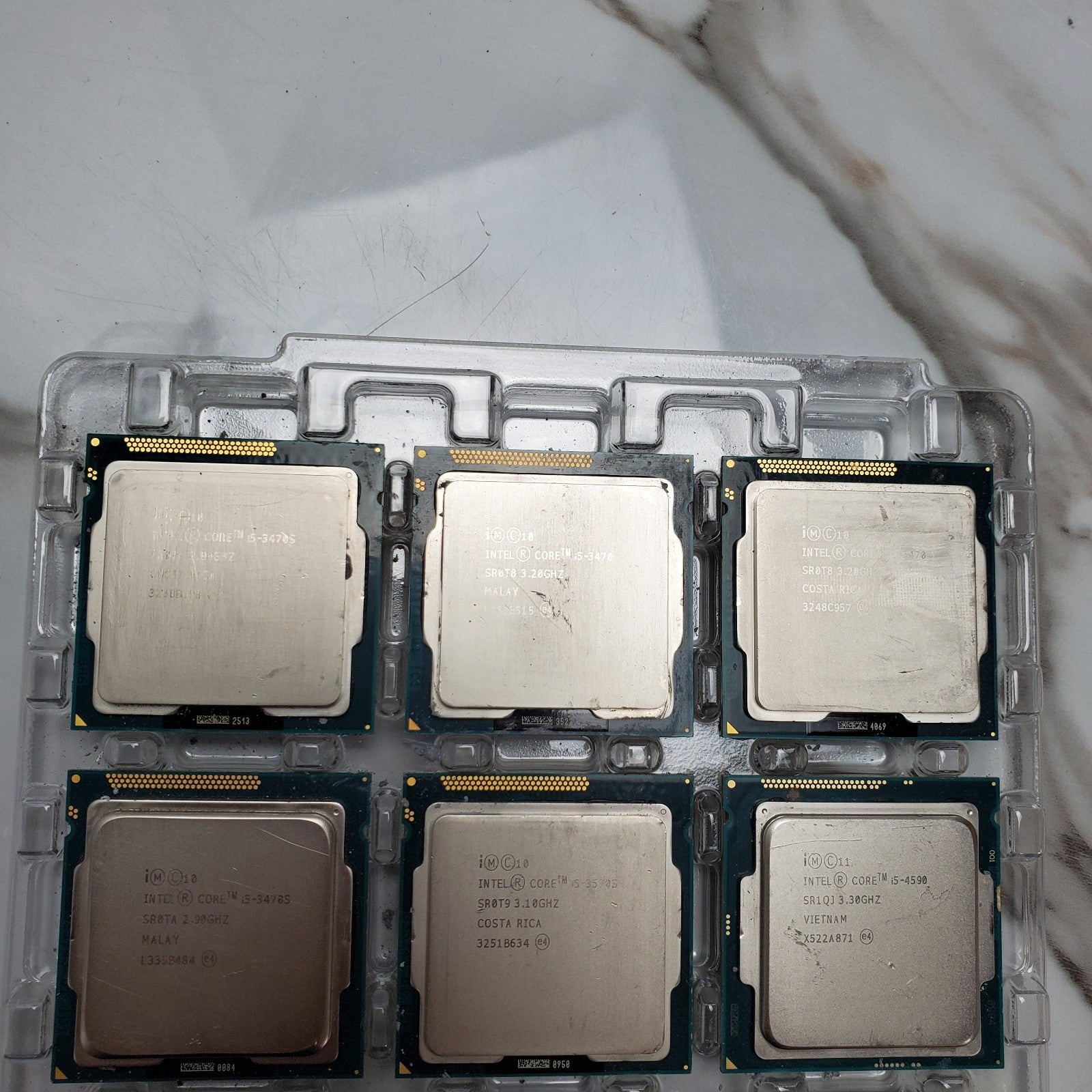 (Lot of 90) Intel 3rd Gen Core i3 i5 i7 Desktop CPUs – Mixed Processor Lot READ6